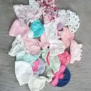 Baby girl hat lot